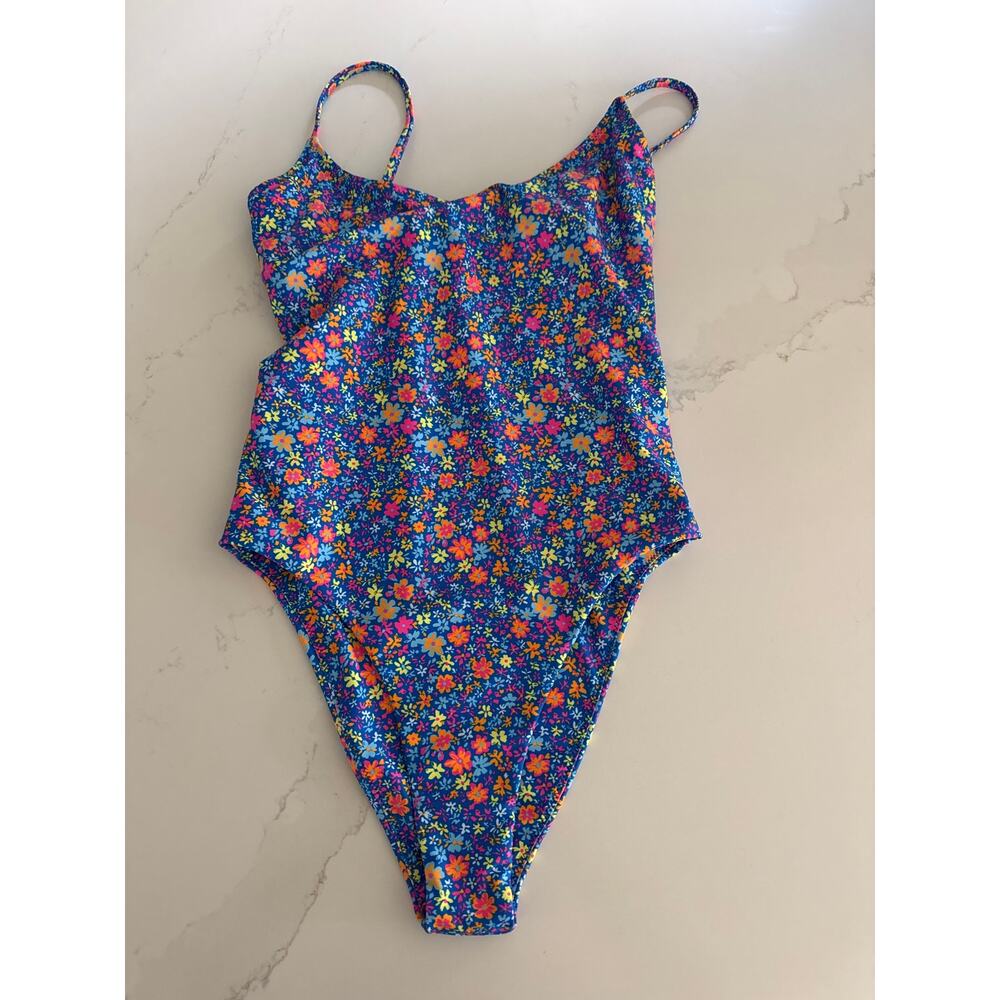 KULANI KINIS Invisible Underwire One Piece Swimsuit Electric Bloom Size Small - Picture 5 of 8